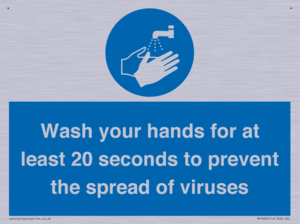 Wash your hands for 20 seconds